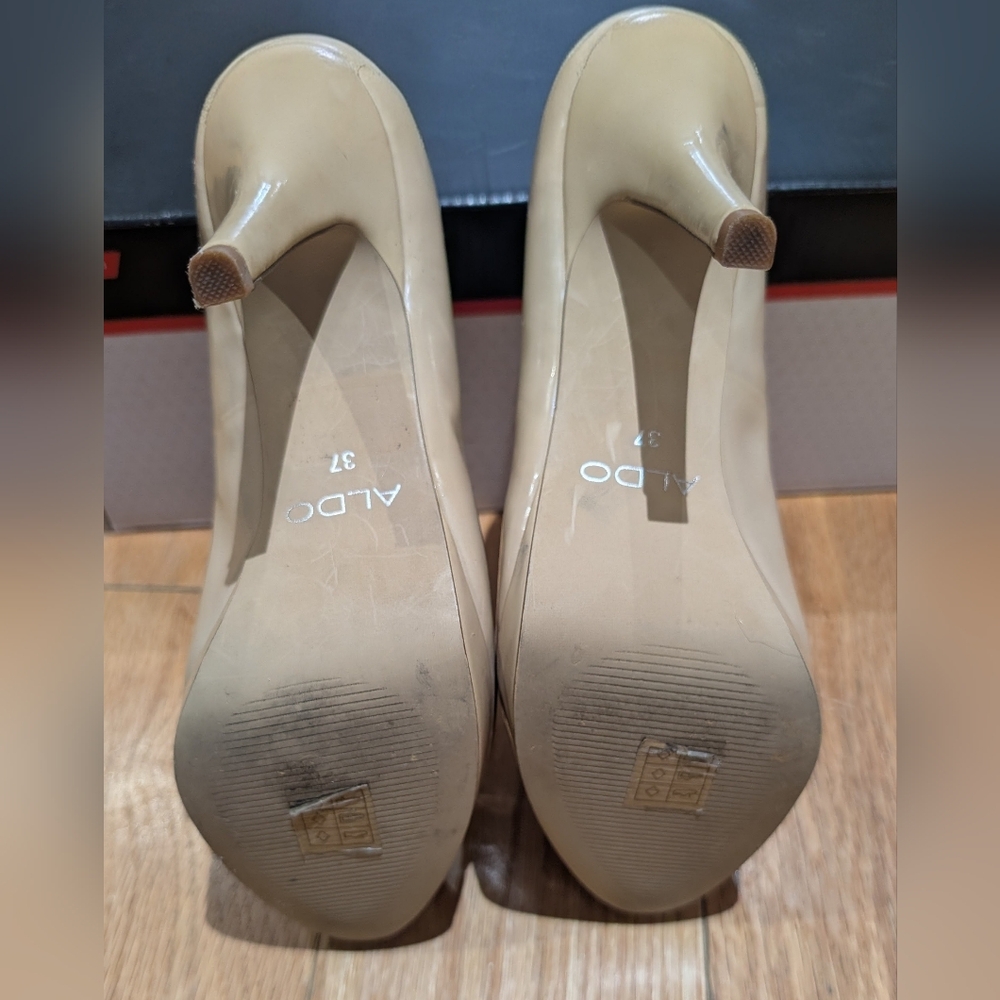 ALDO Women's Size 37 Nude Pointed-Toe High Heels - Picture 6 of 11